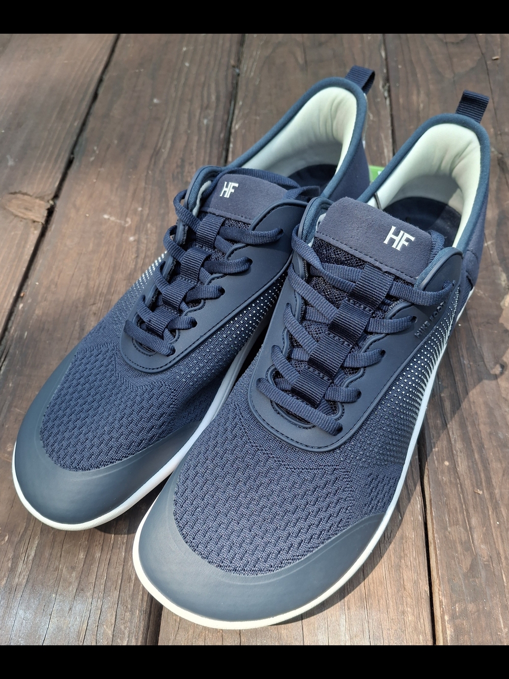 HF Navy Stride Knit Sneakers - Picture 5 of 14